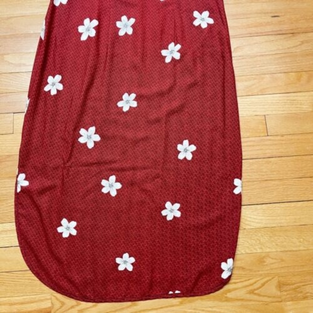 Vintage Hawaiian Maxi Dress by Island Moments Size L Rayon Floral Cap Sleeve EUC - Picture 13 of 15